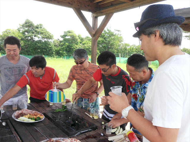 親睦事業ビーチリゾートバーベキュー